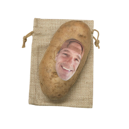 Potato Parcel BURLAP SACK & POTATO FACE BUNDLE