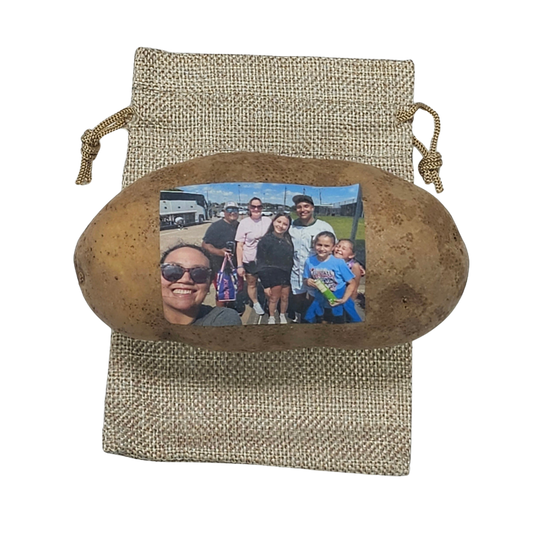 Potato Parcel BURLAP SACK & POTATO FACE BUNDLE