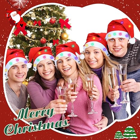 The Best Gift Ever :) Christmas light up Santa Hat