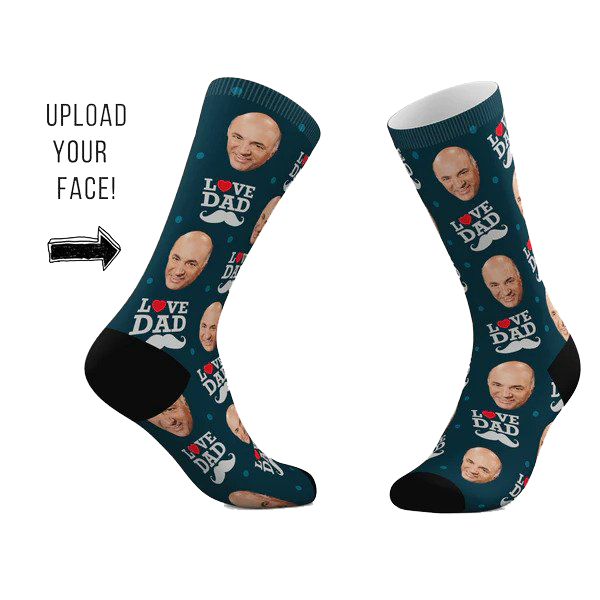 Tribe Socks Custom  "I Love Dad" Face Socks