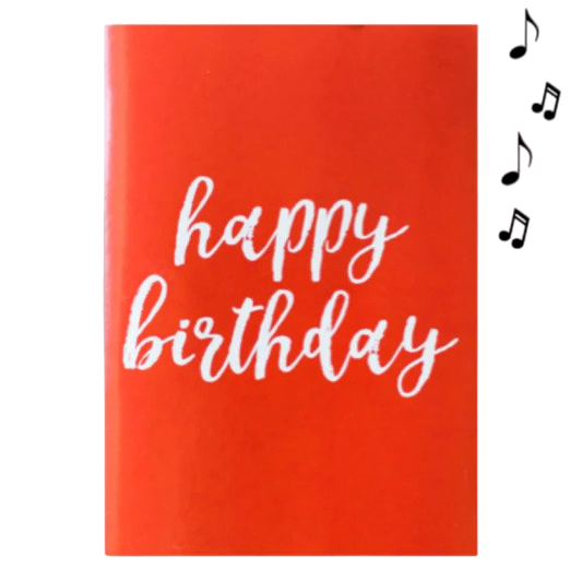 Joker Greeting Endless Birthday Song Card + Glitter