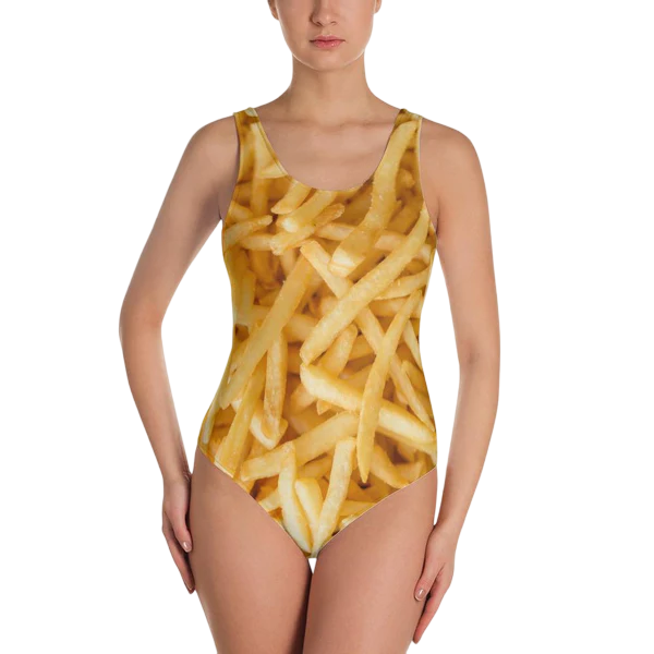 Potato Parcel Fries One-Piece Swimsuit