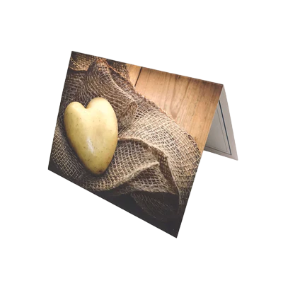 Potato Parcel Heart Potato Hand-Written Card