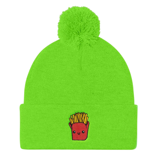 Potato Parcel Mr. Fries Pom Pom Knit Cap