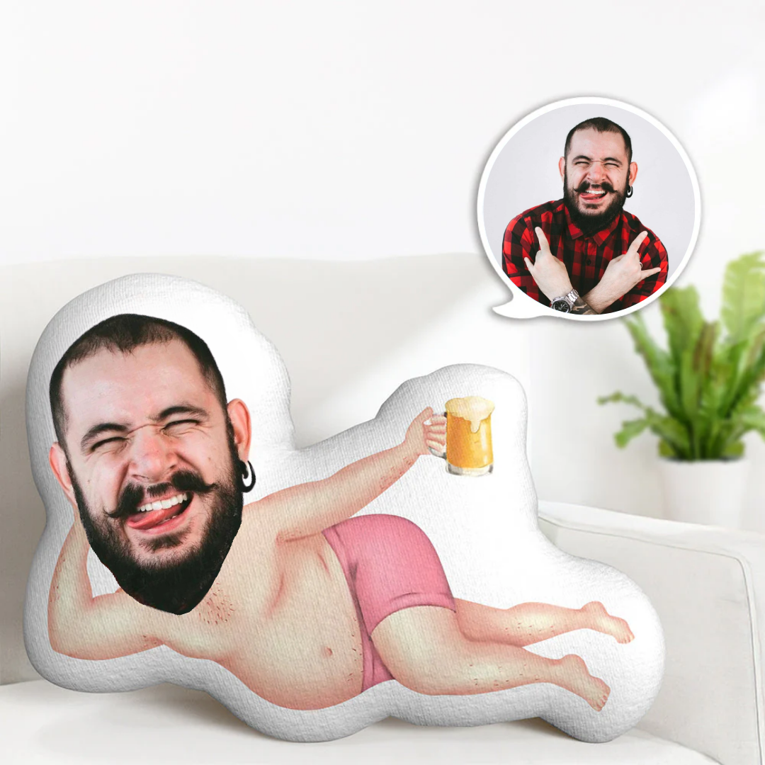The Best Gift Ever :) My Face Doll Custom Dolls Personalized Photo Pillow MiniMe Doll Gift