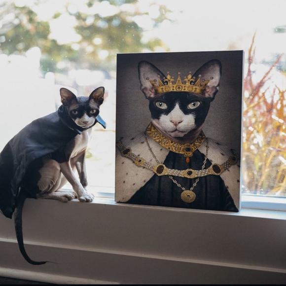 The Best Gift Ever :) Crowned King Custom Pet Portrait
