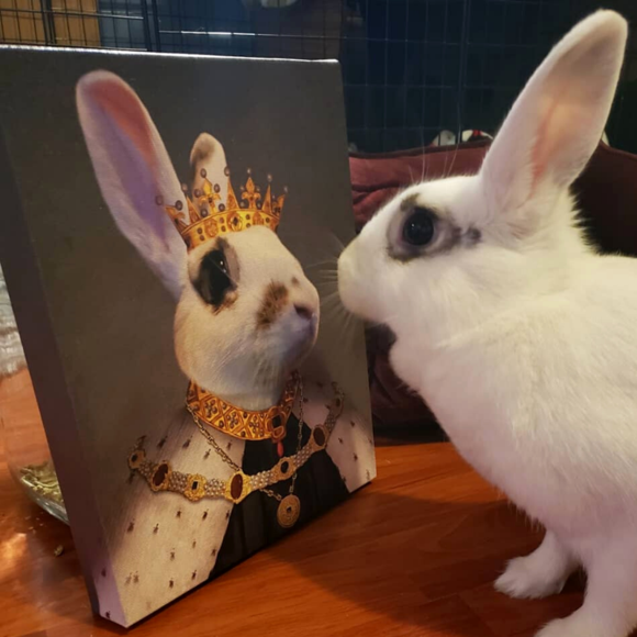 The Best Gift Ever :) Crowned King Custom Pet Portrait