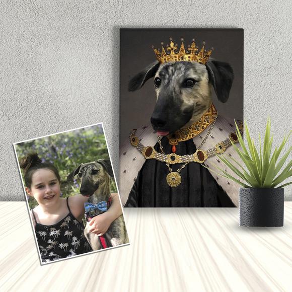 The Best Gift Ever :) Crowned King Custom Pet Portrait