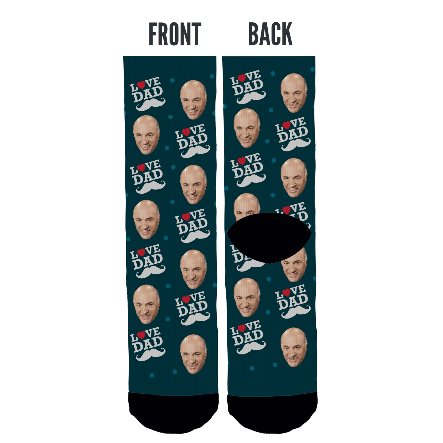 Tribe Socks Custom  "I Love Dad" Face Socks