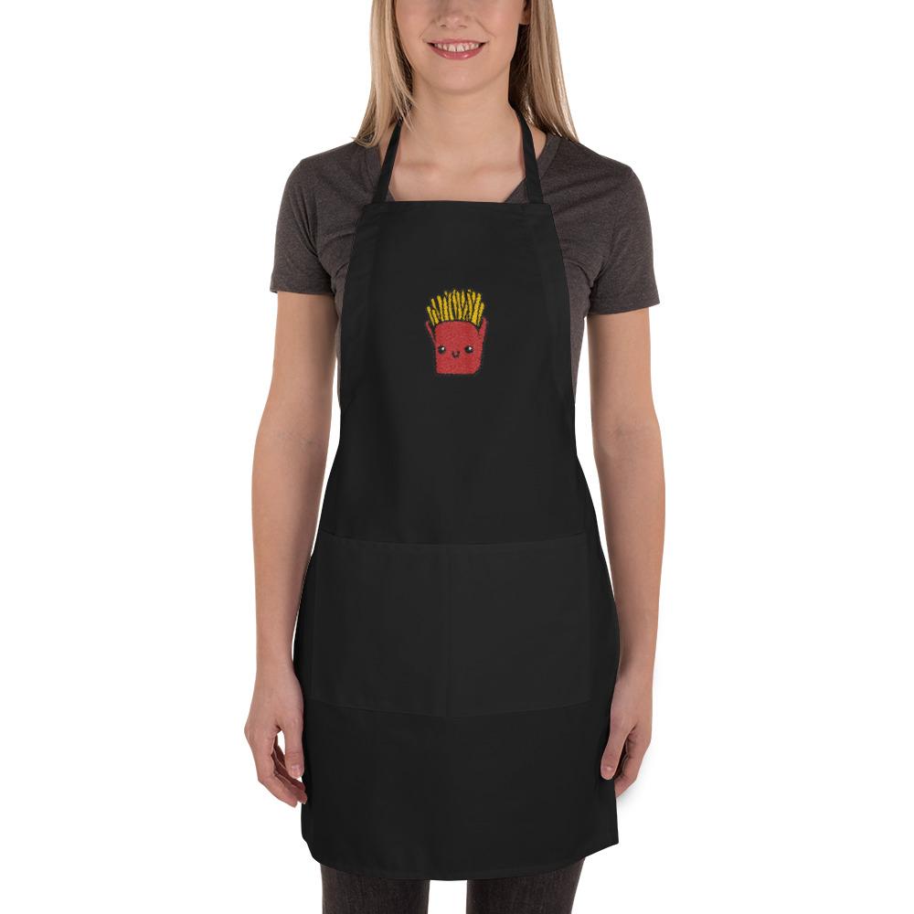 Mr. Fries Embroidered Apron