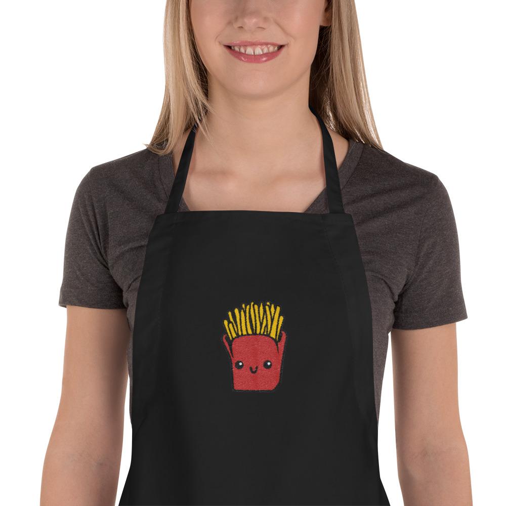Mr. Fries Embroidered Apron
