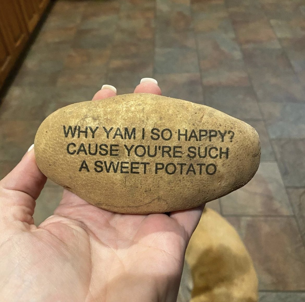 Potato Parcel | Message on a potato