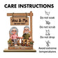 The Best Gift Ever :) 3D Effect Old Couple Sitting On Rocking Chair - Personalized 2-Layered Wooden Plaque - Anniversary, Valentine's Day Gift For Him, Gift For Her