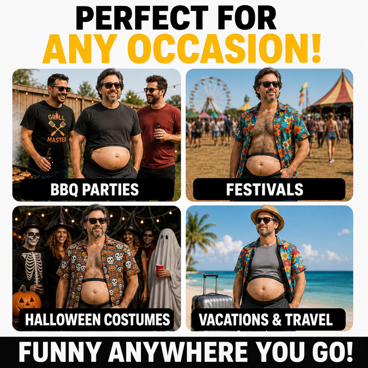 The Best Gift Ever :) Beer Belly Fanny Pack – Funny Dad Bod Waist Bag