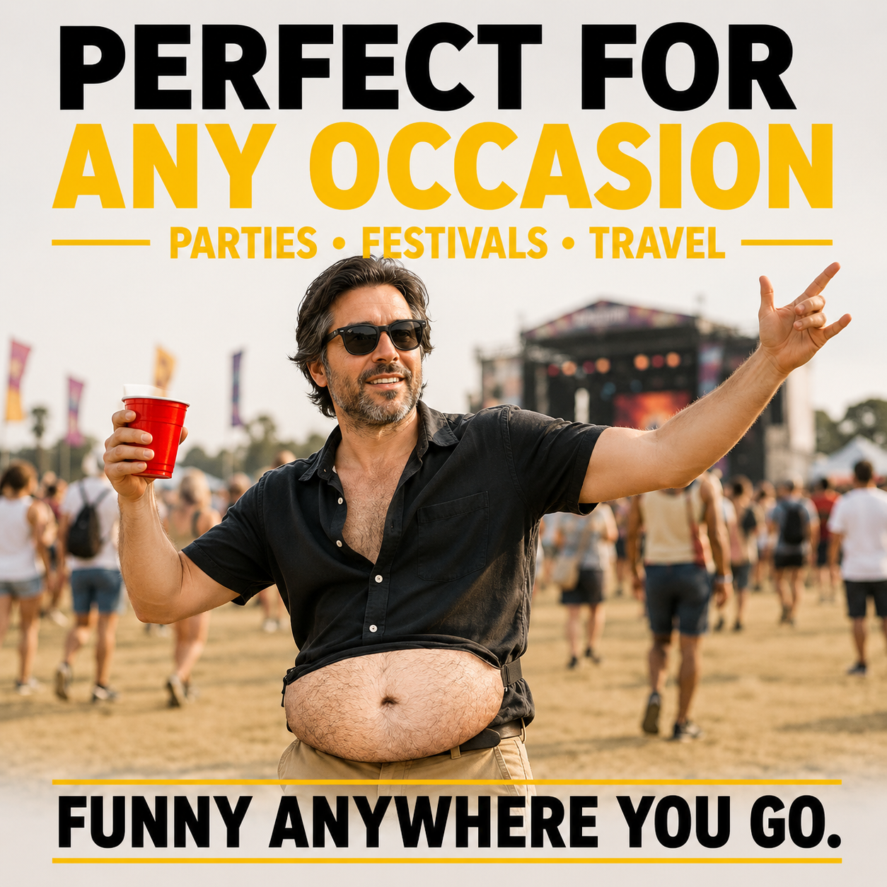 The Best Gift Ever :) Beer Belly Fanny Pack – Funny Dad Bod Waist Bag