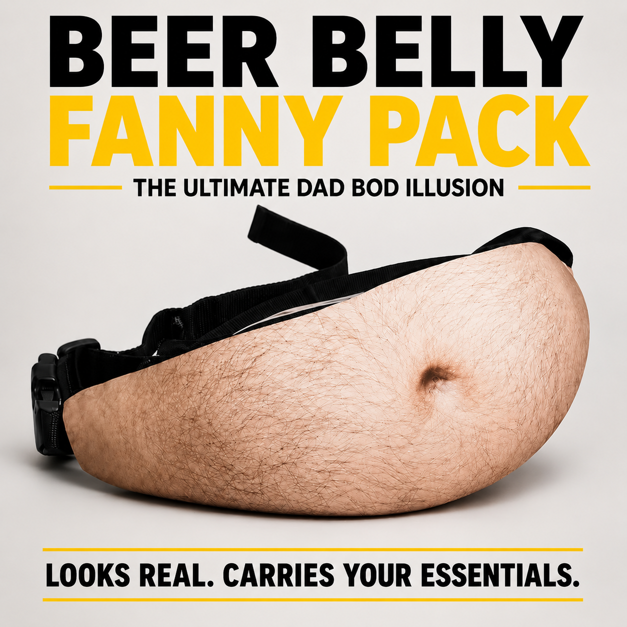 The Best Gift Ever :) Beer Belly Fanny Pack – Funny Dad Bod Waist Bag