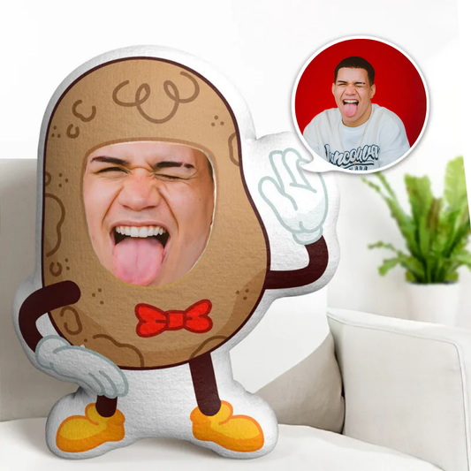 The Best Gift Ever :) Custom Face Minime Throw Pillow Mr Potato Gifts for Him Personalized Photo Minime Pillow