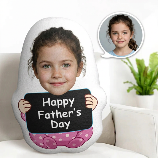 The Best Gift Ever :) Custom Face Pillow Personalized Photo Doll MiniMe Pillow Happy Father's Day Gifts For Dad