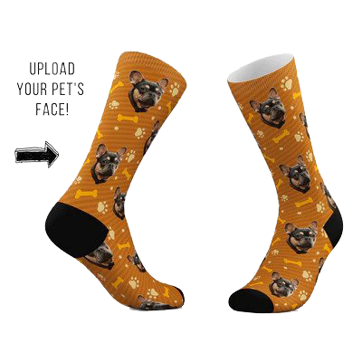 Print your pets face on clearance socks