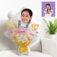 The Best Gift Ever :) Custom Photo Face Pillow Mother's Day Flower Face Pillow I Love Mum