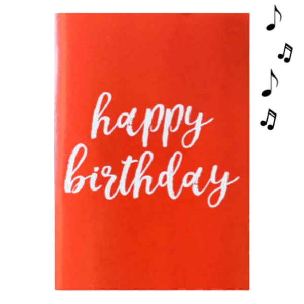 Joker Greeting Endless Birthday Song Card + Glitter