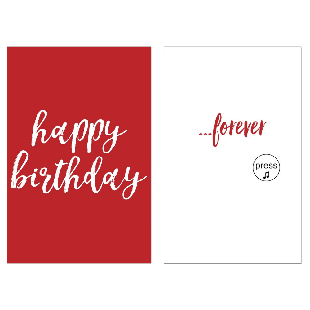 Joker Greeting Endless Birthday Song Card + Glitter