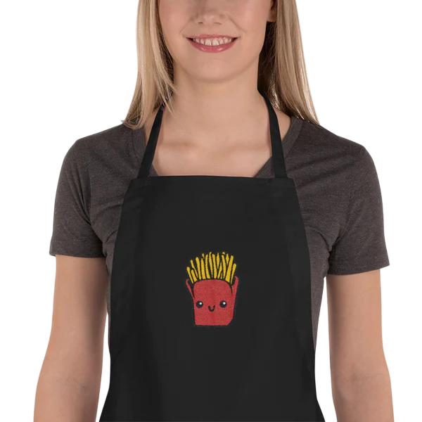 Potato Parcel Mr. Fries Embroidered Apron