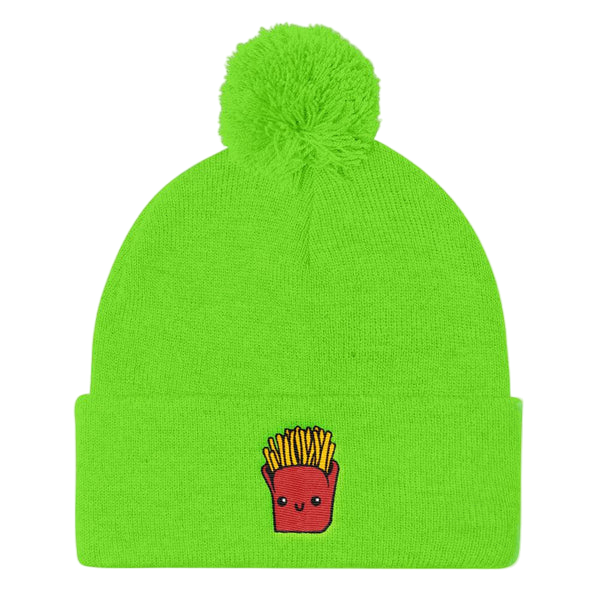Potato Parcel Mr. Fries Pom Pom Knit Cap