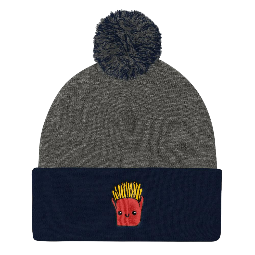 Potato Parcel Mr. Fries Pom Pom Knit Cap