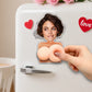 The Best Gift Ever :) Naughty Gift For Him, Funny Valentine’s Anniversary Gift Upload Face - Personalized Fridge Magnet