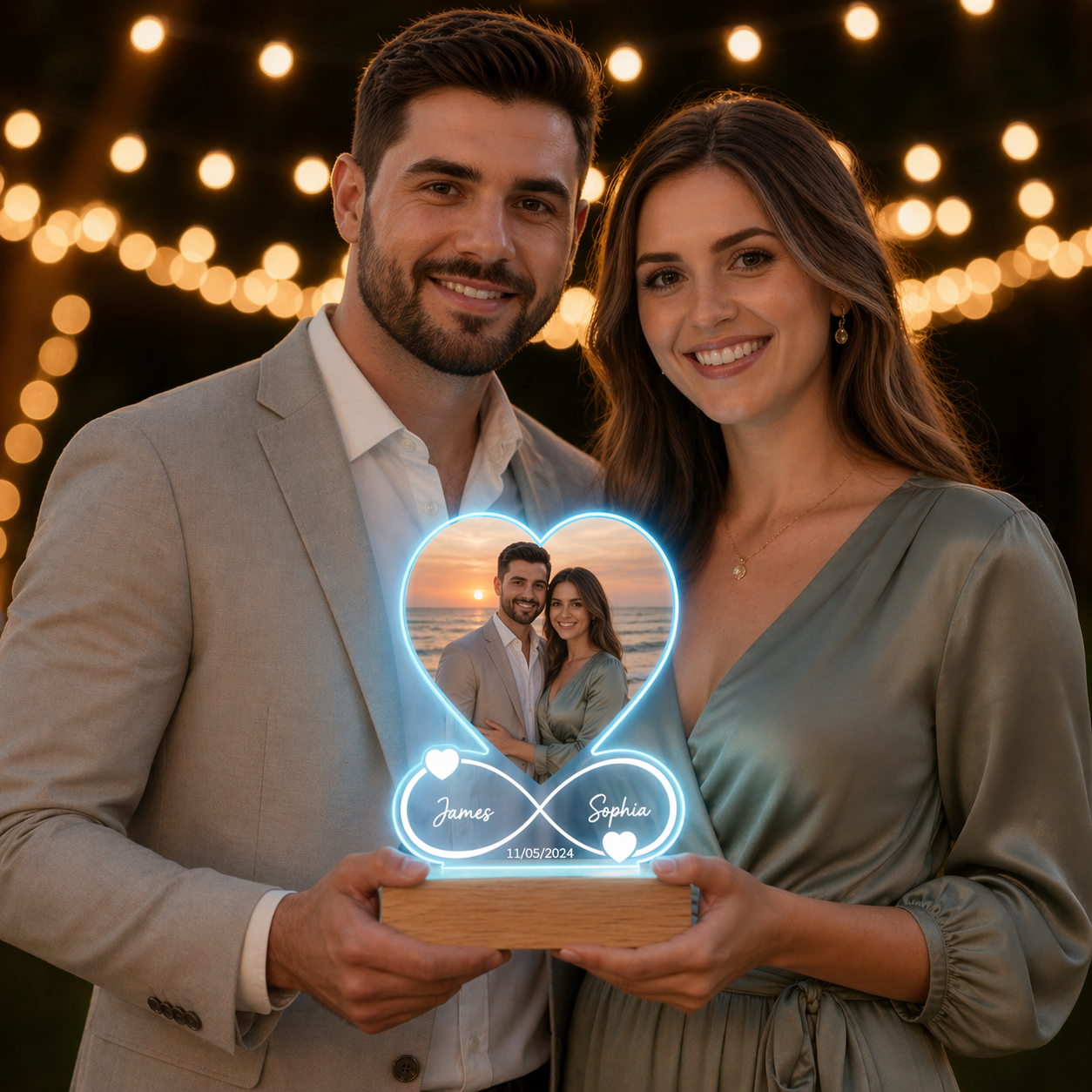 The Best Gift Ever :) Personalized Acrylic Light "Forever"