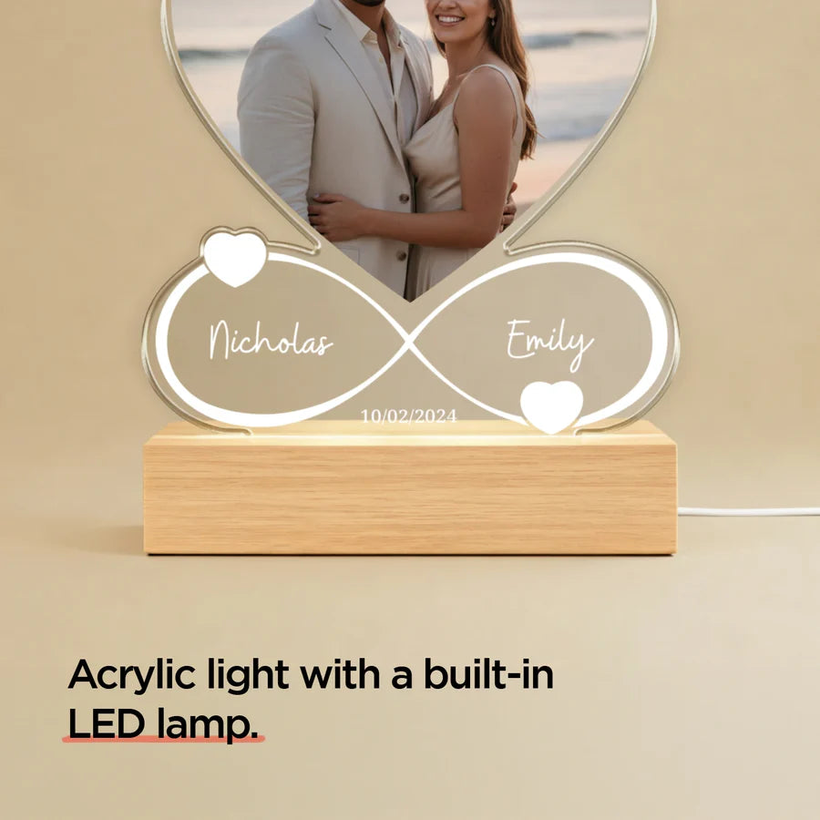 The Best Gift Ever :) Personalized Acrylic Light "Forever"