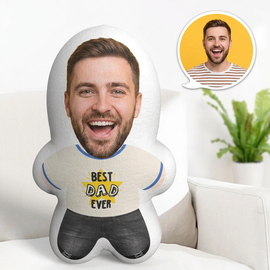 The Best Gift Ever :) Personalized Photo Pillow Custom Best Dad Ever Minime Pillow Father's Day Gifts