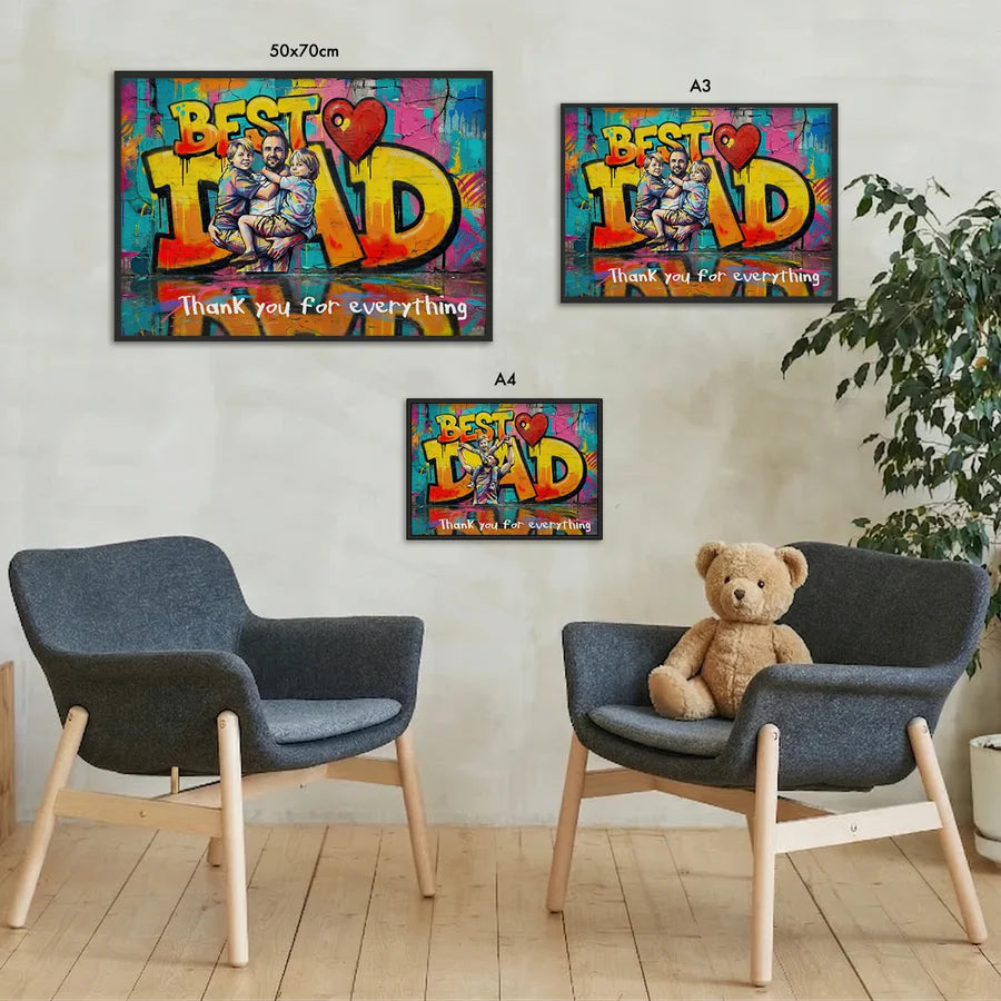 The Best Gift Ever :) Personalized Poster Love "DAD"