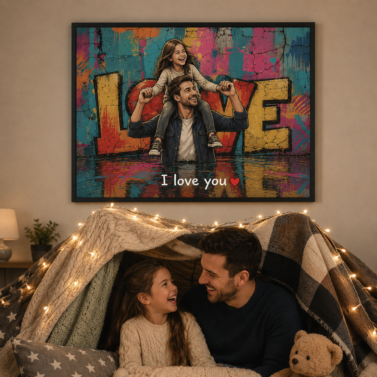 The Best Gift Ever :) Personalized Poster Love "DAD"