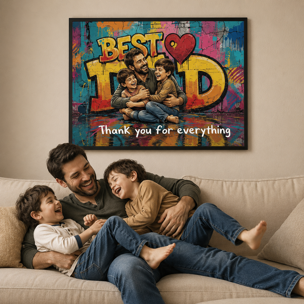 The Best Gift Ever :) Personalized Poster Love "DAD"