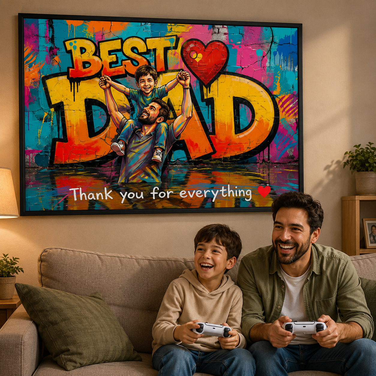 The Best Gift Ever :) Personalized Poster Love "DAD"