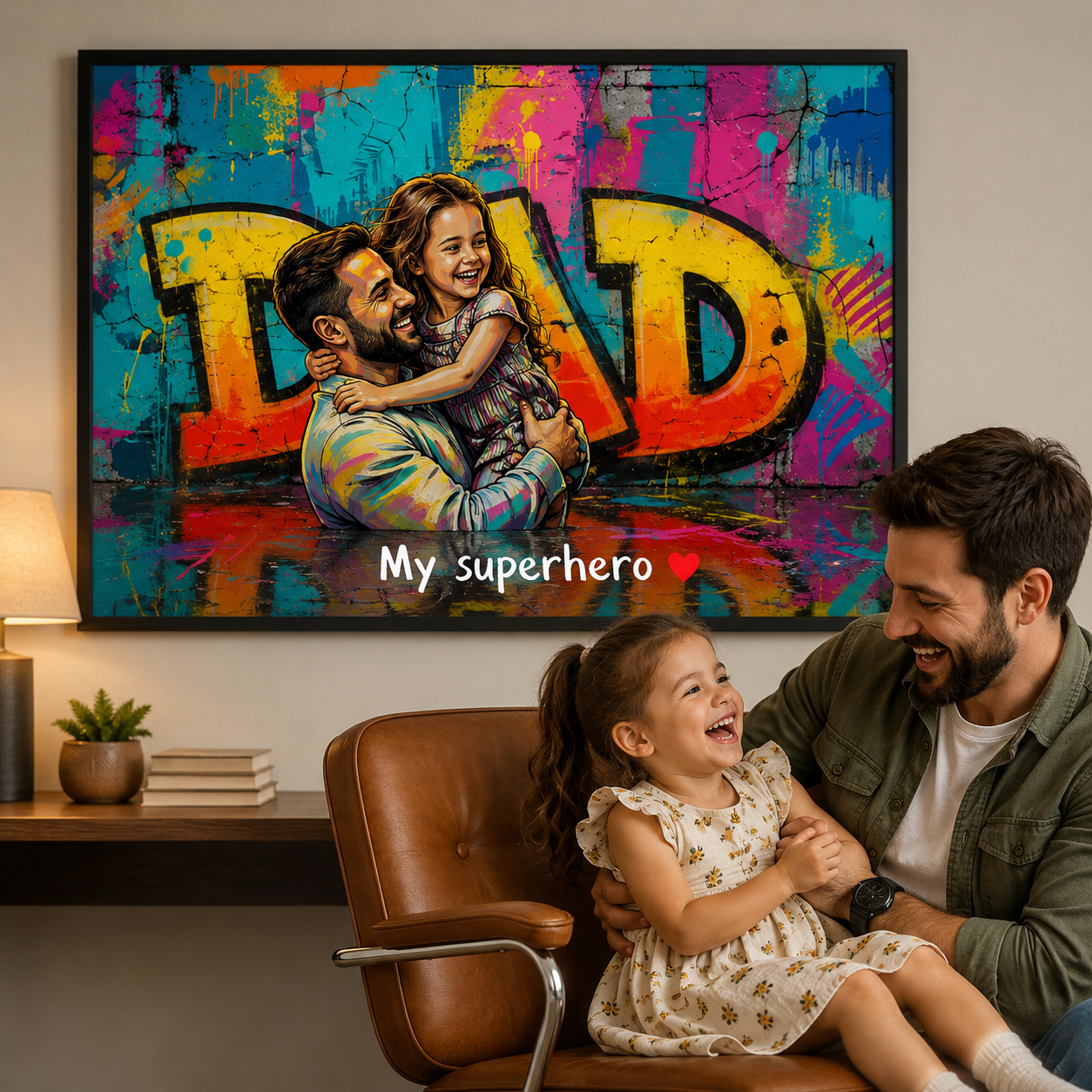 The Best Gift Ever :) Personalized Poster Love "DAD"