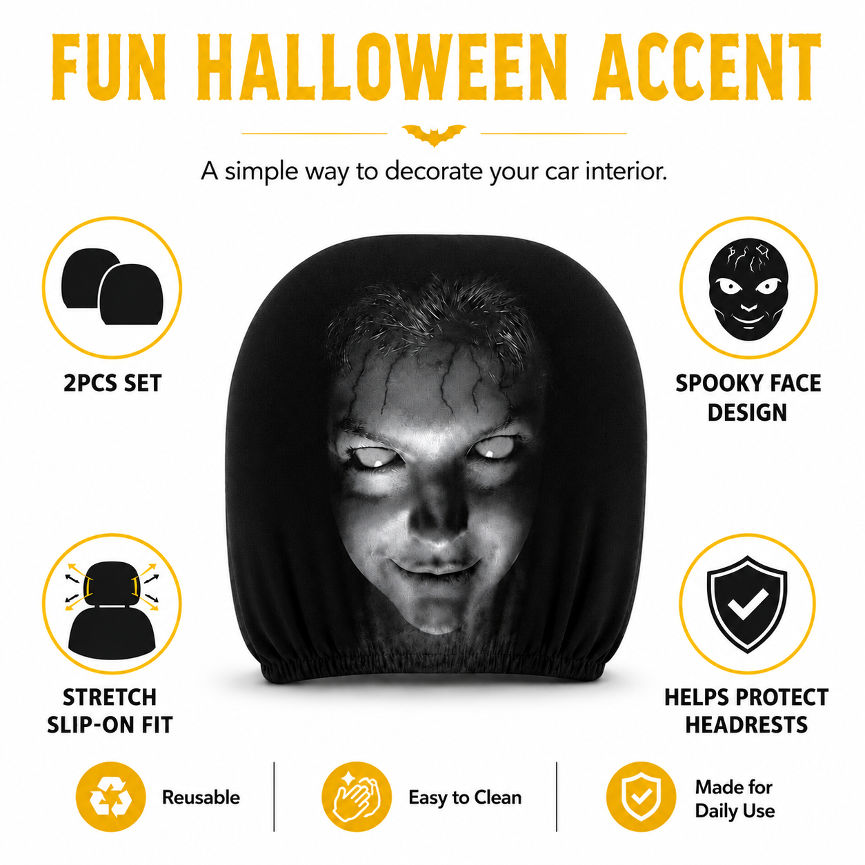The Best Gift Ever :) Spooky Horror Headrest