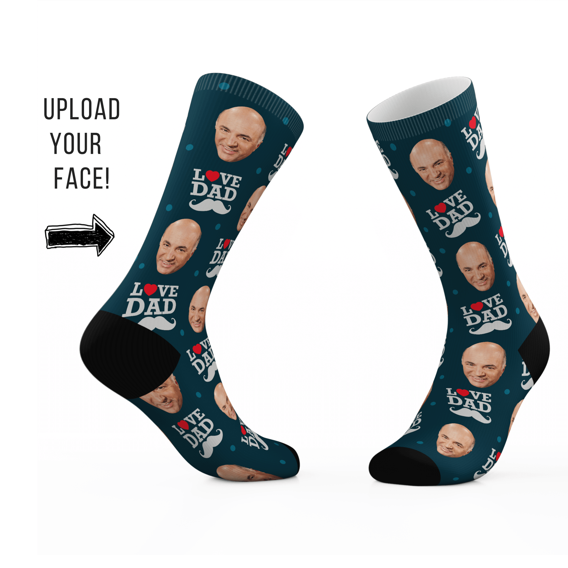 Tribe Socks Custom  "I Love Dad" Face Socks