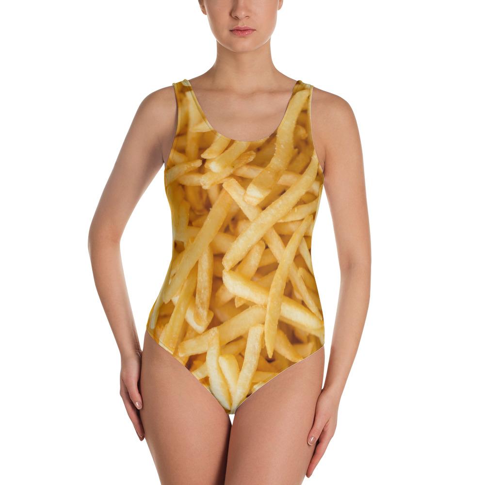 Potato Parcel Fries One-Piece Swimsuit XS