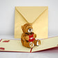 Gift Greeting Card Teddy Bear  love Card