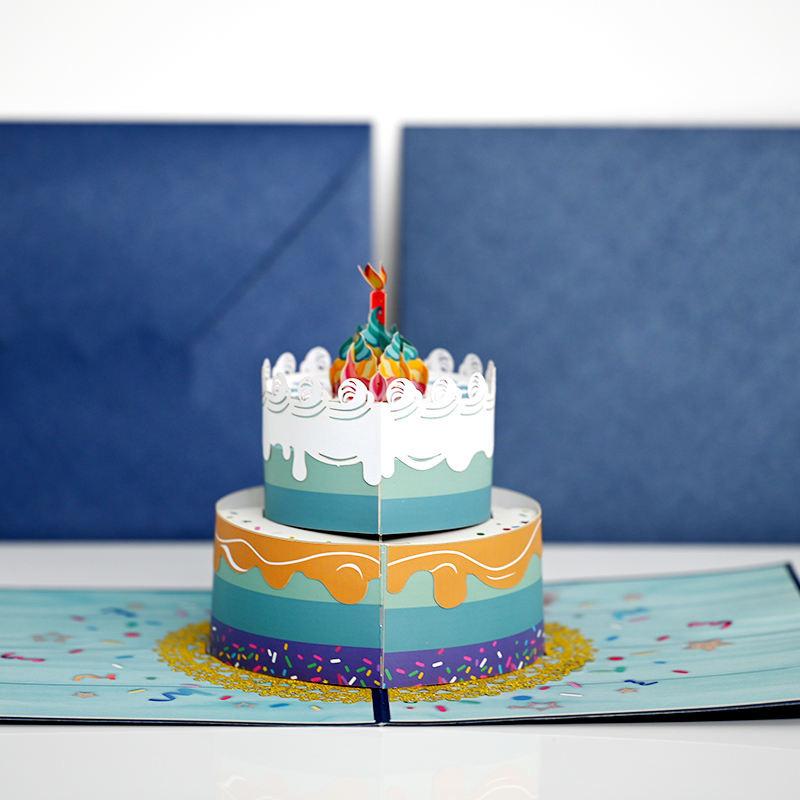 The Best Gift Ever :) Happy Birthday Cake Pop-Up Card
