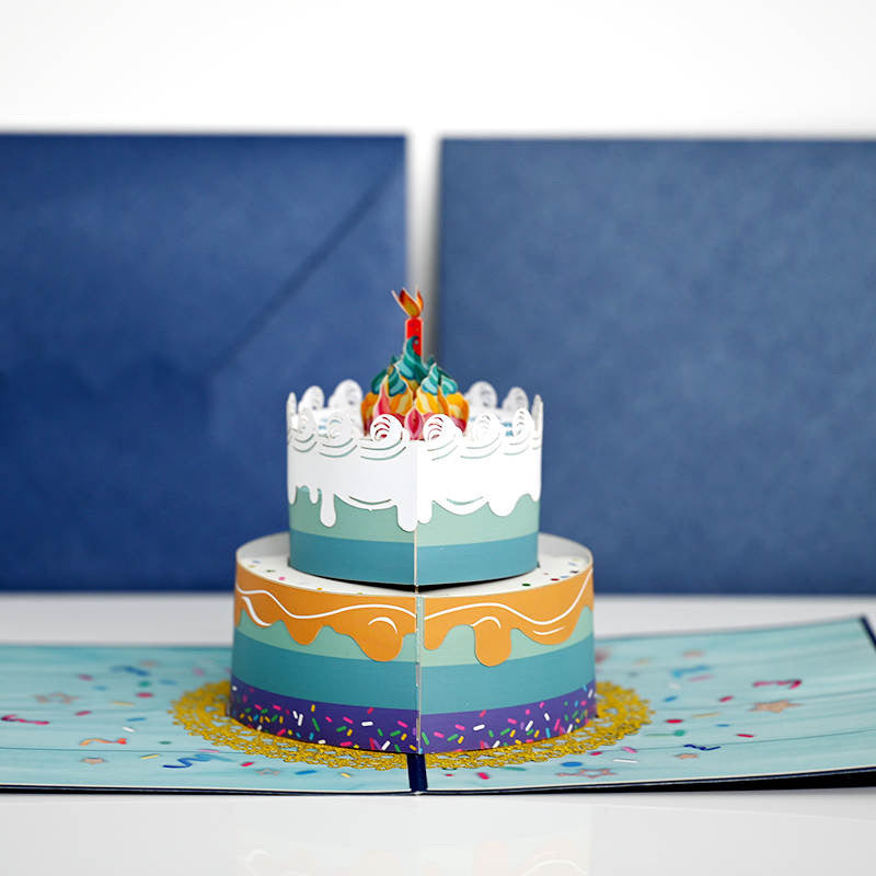 The Best Gift Ever :) Happy Birthday Cake Pop-Up Card