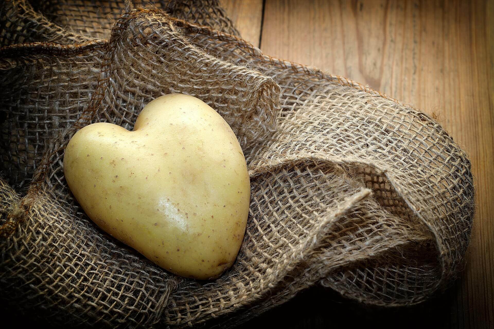 Potato Parcel Heart Potato Hand-Written Card