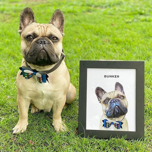 Iconic Paw Modern Custom Pet Portrait