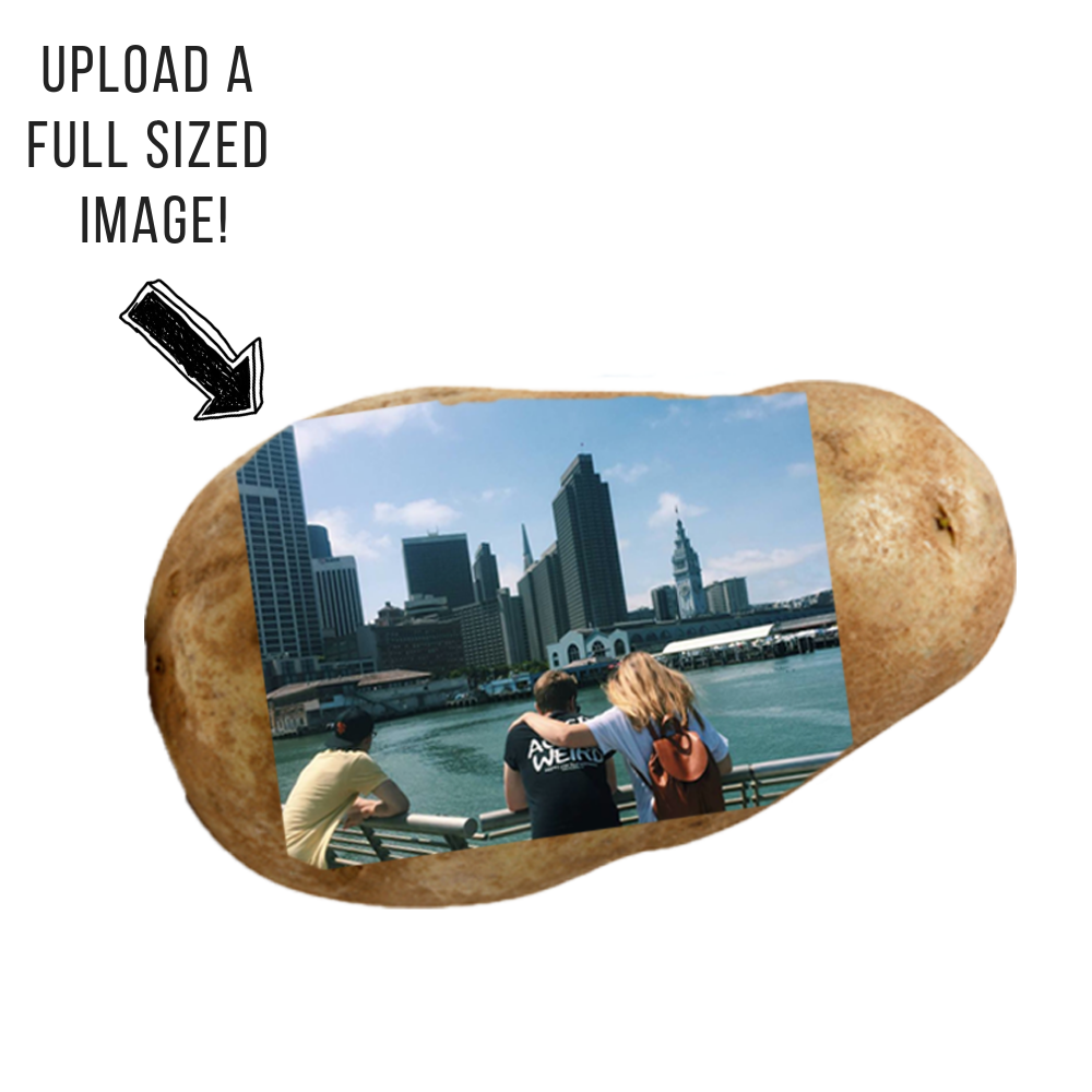 Potato Parcel Potato Postcard