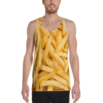 Potato Parcel Unisex Fries Tank Top XS